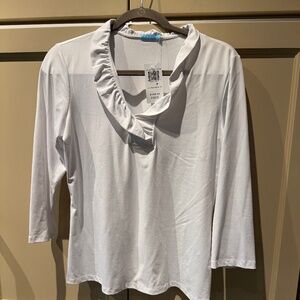 J. McLaughlin 3/4 Duham White Top NWT